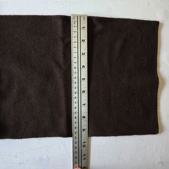 Banana Republic Mens Brown Striped Wool Scarf One Size - Picture 3 of 4